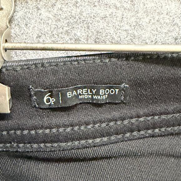 Talbots Barely Boot Jeans Womens 6P Black High Waist Flawless 5 Pocket Denim - Picture 13 of 16